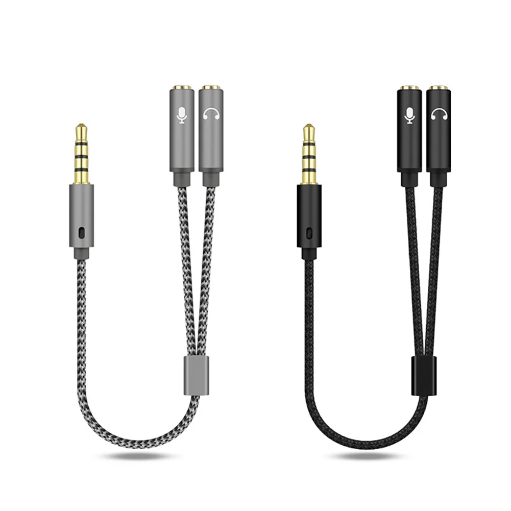 3.5mm Audio Splitter Cable for Computer Jack 1 Male to 2 Female Mic Y AUX Headset Adapter | Компьютеры и офис