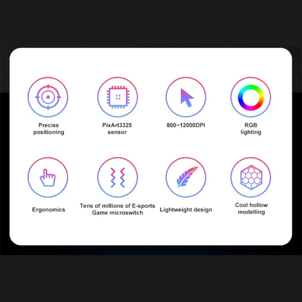 Бесплатная Проводная игровая мышь Wolf M7 Fps легкая с отверстиями для сотового