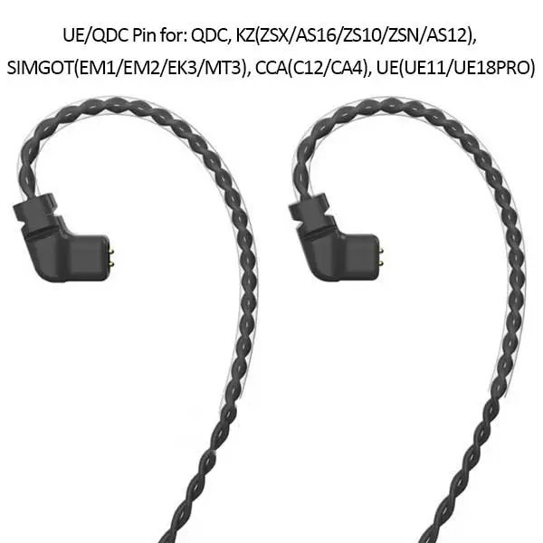 UE Pin Кабель для обновления Bluetooth 5,0 Aptx ll MMCX 0,78 мм 2Pin A2DC IE80 серия IM разъем QCC3005 кабель для обновления Поддержка aptX AAC - Цвет: UE Pin