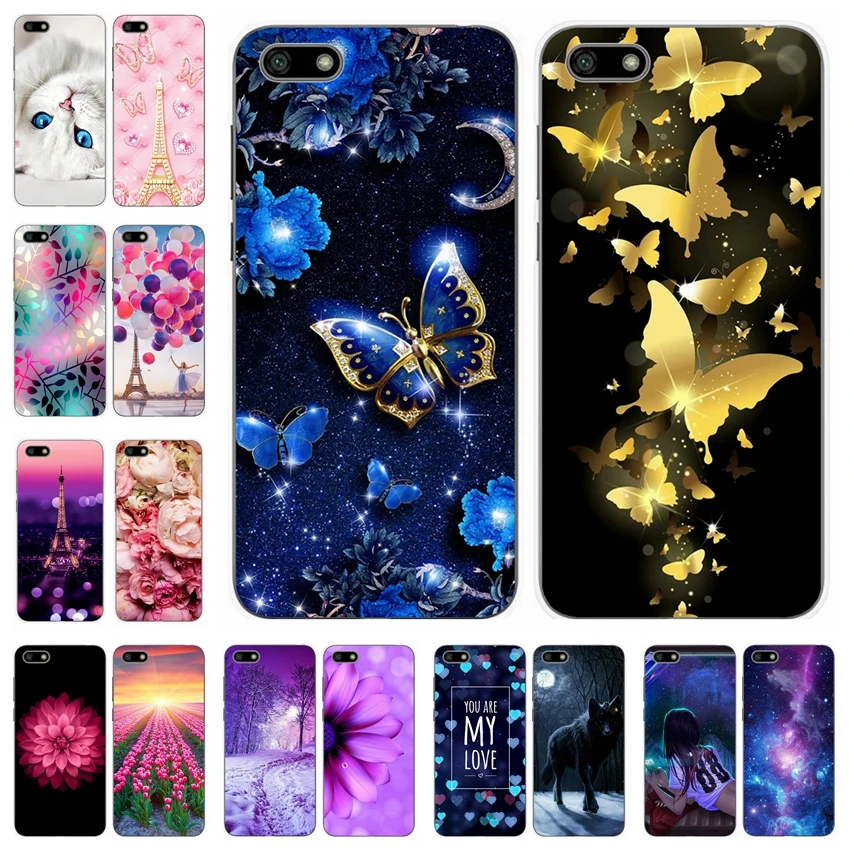 

For Huawei Y6 2018 Case 5.7' Y5 Prime 2018 Cases 5.45' Printing Soft Silicone Phone Shell for Huawei Y 5 6 2018 Fundas Coque Bag