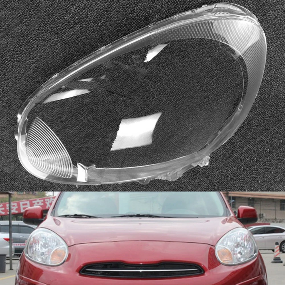 Передняя фара для Nissan March 2010 2011 2012 2013 2014 2015 крышка фары сменная Автомобильная |