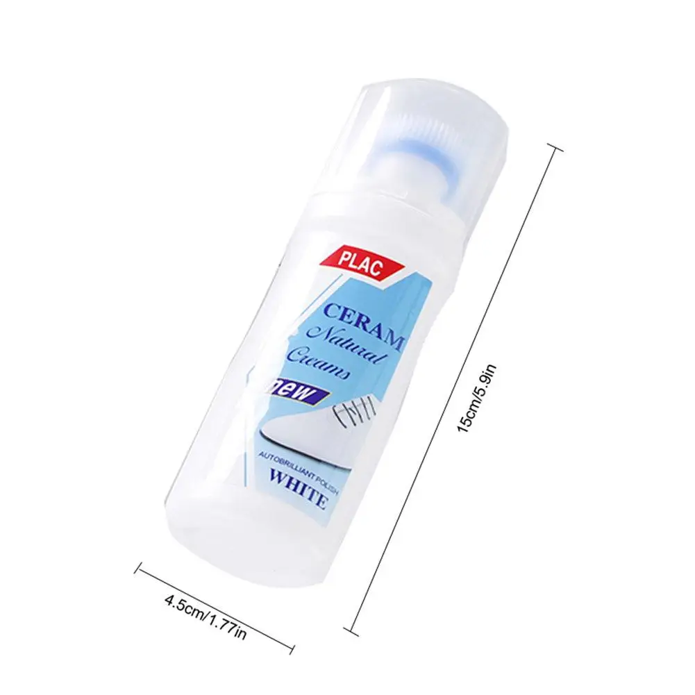 Household daily disinfectant laundry cleaning care small white shoes scrubbing small white artifact sponge