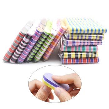 

1000 X Double Color Mini Sponge Nail Buffer Files lima 100/180 Sandpaper Nail File Buffer Polisher Block Nailfile Tools Acrylic