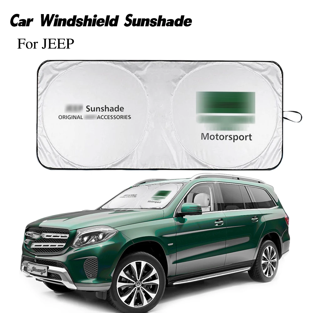 

Car front window sunshade logo for jeep windshield sun visor cover protector emblem cooling parasol coche for jeep Renegade Patr