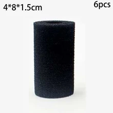 

6PCS Overflow Filter BoxTank Shrimp Pond Air Pump Biochemical Sponge Bio Sponge Round Pre-Filter Foam Sponge Fish