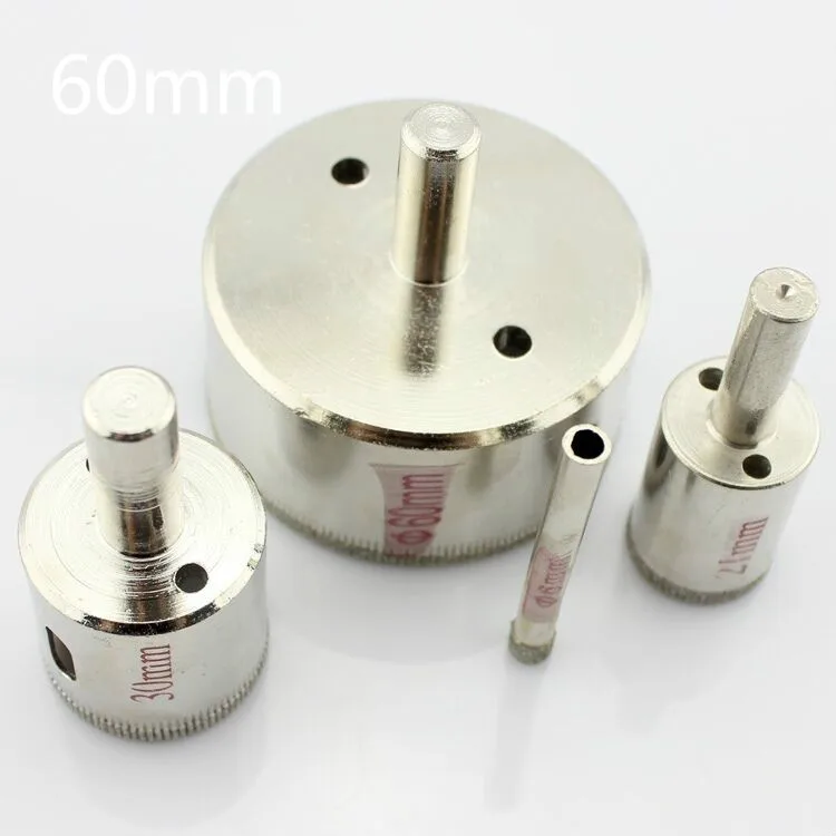 

1 piece set of 60mm diamond coated hole saw marble cutter drill bit tool for diamond glass hole saw, ceramic tile glass