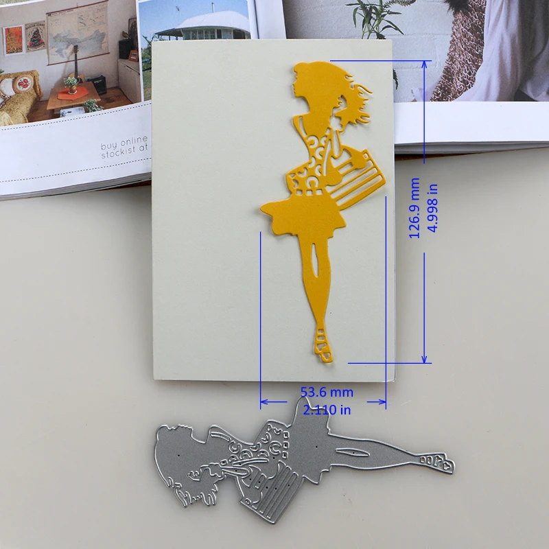 DUOFEN металлические режущие штампы Новая мода трафарет для девочек для поделок бумажных проектов скрапбукинга бумажный альбом