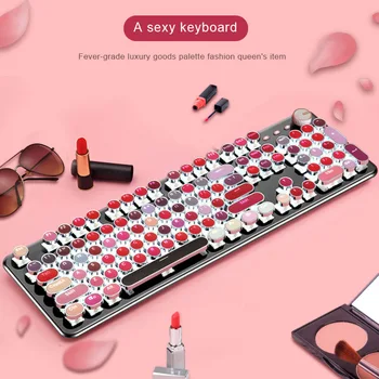 

Vintage Punk Style Keyboard 104 Keys Mechanical Gaming PC Accessories for Computer Laptop LHB99