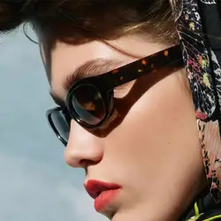 2019 Новые овальные Модные солнцезащитные очки тренд ретро модные очки женские брендовые дизайнерские солнцезащитные очки UV400