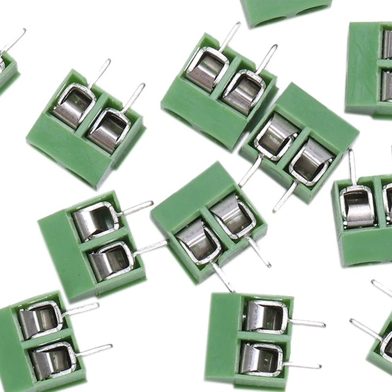 20 шт. 2 полюса 5 мм шаг PCB крепление винт клеммный блок 8A 250 В