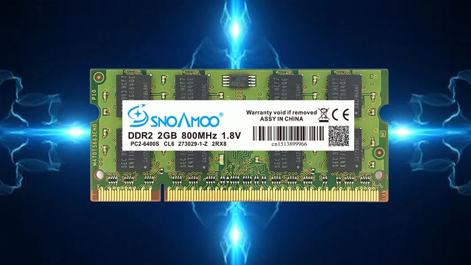 Description Picture 2 of itemSNOAMOO Laptop RAMs DDR2 1GB 2GB 667MHz PC2-5300S 800MHz PC2-6400S 200 Pin CL5 CL6 1.8V 2Rx8 SO-DIMM Computer Memory Warranty