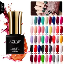 AZURE BEAUTY 7 мл Гель-лак для ногтей гель-краска 46 великолепных цветов лазурный гель-клей для ногтей УФ-Гель-лак впитывающий Гибридный лак Эмаль
