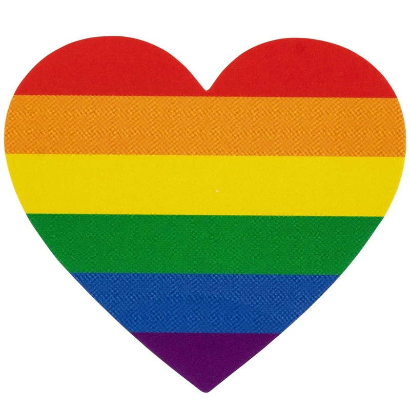 Gay Pride Stickers-500-наклейки Love Rainbow в форме сердца, Pride этикетки типа «флажок» для подарков, рукоделия, запечатывания конвертов, 1,6