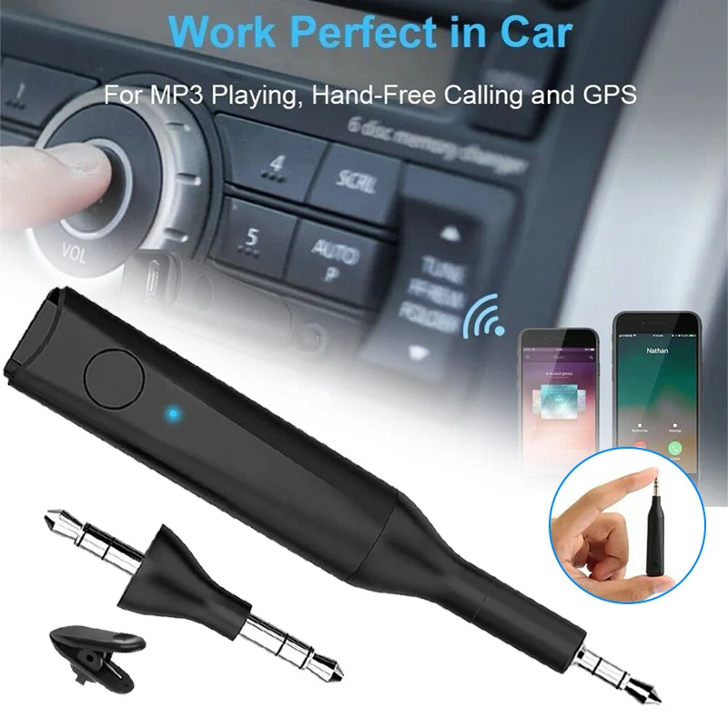 Bluetooth 5,0 стерео аудио адаптер беспроводной приемник Hands-free автомобильный телефон BT4849 GT66