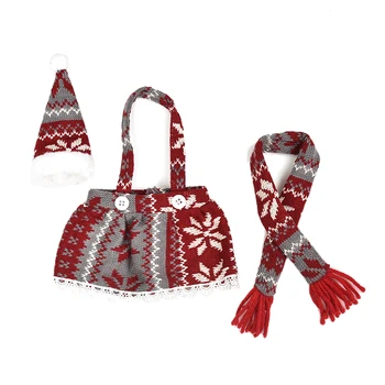 

Creative Cute Apron Suit Wine Bottle Cover/Christmas Home Decorations/Christmas Wine Bottle Set/Bottle Decoration