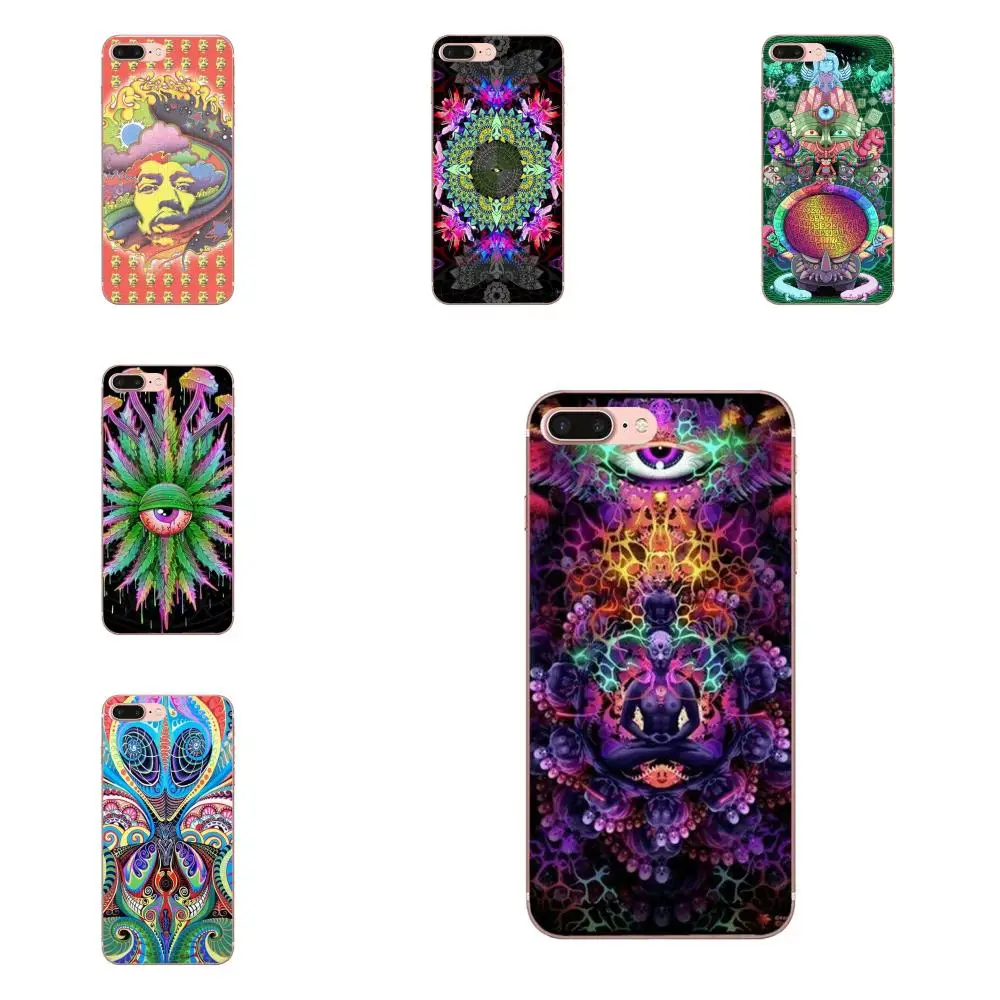 TPU чехлы для телефонов Apple iPhone 4 4S 5 5C 5S SE 6 6S 7 8 11 Plus Pro X XS Max XR Dmt психоделический