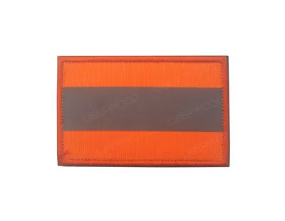 Светоотражающая Боевая застежка нашивка на тему безопасности крюк петля пожарный спасательная полиция EMT EMS Hi Vis полоса нашивка, значок, аппликация - Цвет: orange