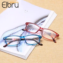 Elbru, полная оправа, анти-радиационные очки для чтения, для женщин и мужчин, Цветочная пластиковая оправа, очки по рецепту дальнозоркости+ 1,0 до+ 4,0