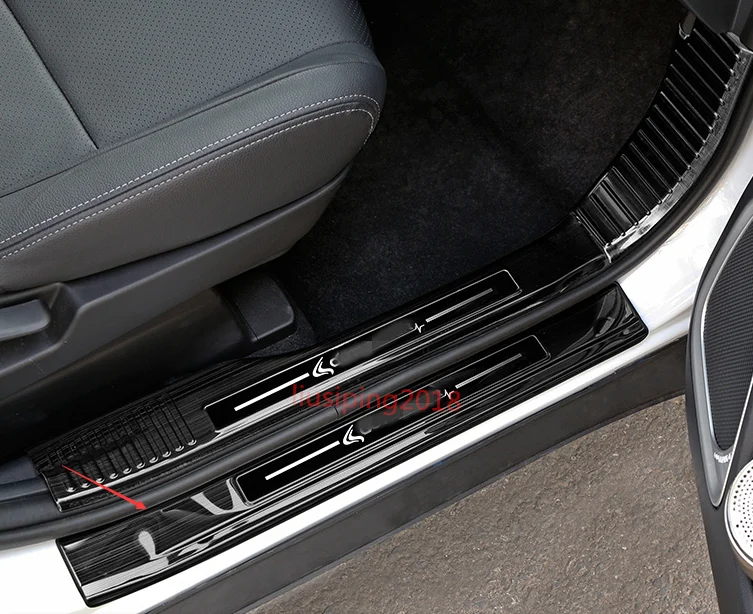 Car modification Car accessories Stainless Outer Door Sill Guard Scuff Plate For Mitsubishi Outlander