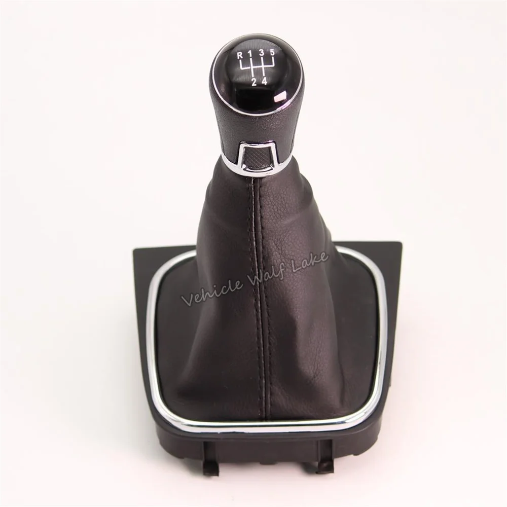 Для VW Golf 5 6 Golf A5 MK5 Golf A6 MK6 R32 GTD GTI 2004-2013 автомобиль 5 скоростей 6 скоростей ручка переключения передач с кожаным голенищем