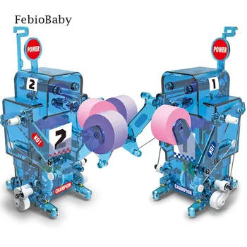 

DIY Assembled RC Robot Action Figure Boxing Toy Combat Robot Control Battle Robot Educational Toy For Baby Boys