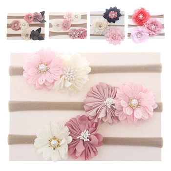 

2020 Baby Accessories 3Pcs/set Baby Girls Boys Headbands Toddler Hair Band Solid Newborn Bow Headwear Photo Props Kids Gifts