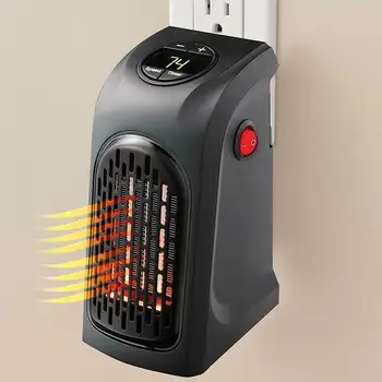 

Electric Wall Outlet Portable Heater Wall Heater Mini Heater Heating Warmer Plug-in Mini Desktop Portable Stove Heater Fan I1T3