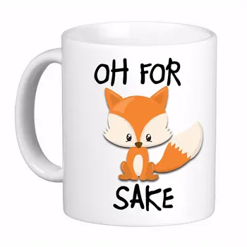 

Oh for Fox Sake F#$% Coffee Cup Mug Funny Cute Gift