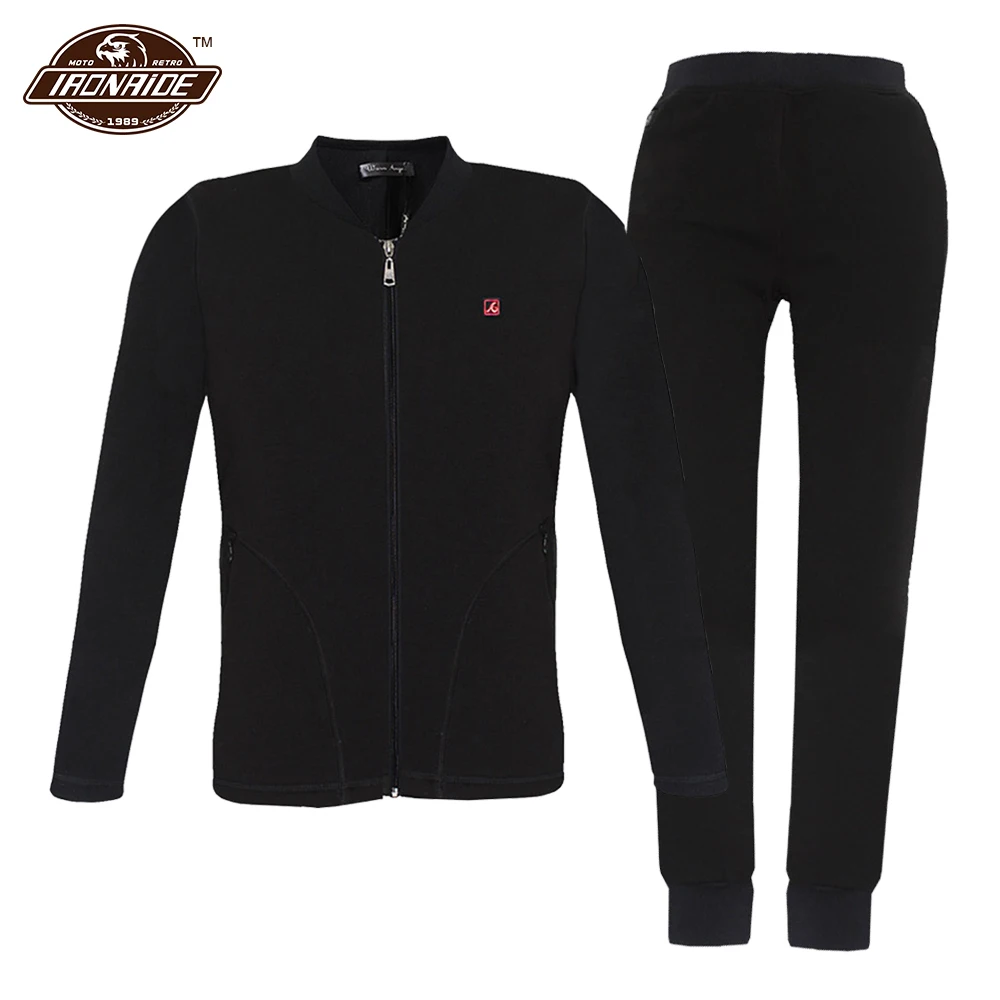 Black Suit Новая мотоциклетная куртка с подогревом мужская одежда с электрическим подогревом рубашка с подогревом жилет USB куртка с подогревом термобелье Набор для зимы - Цвет: Black Suit