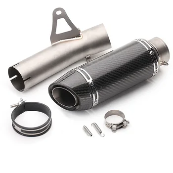 

Free shipping Motorcycle Exhaust Pipe Moto Muffler with Stainless steel Middle Pipe For BMW S1000RR 2009-2015 wit exhaust