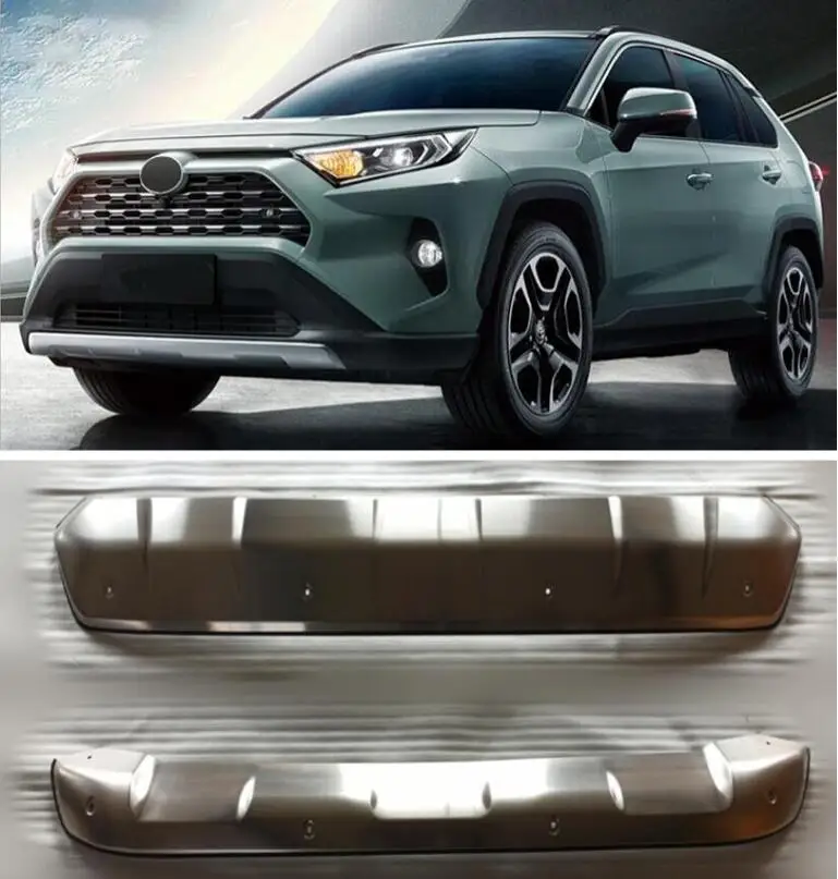 Stainless Steel Front Lip Bumper &amp Rear Diffuser Protector Guard Skid Plate Cover For Toyota RAV4 RAV 4 2019 2020 2021 Year | Автомобили