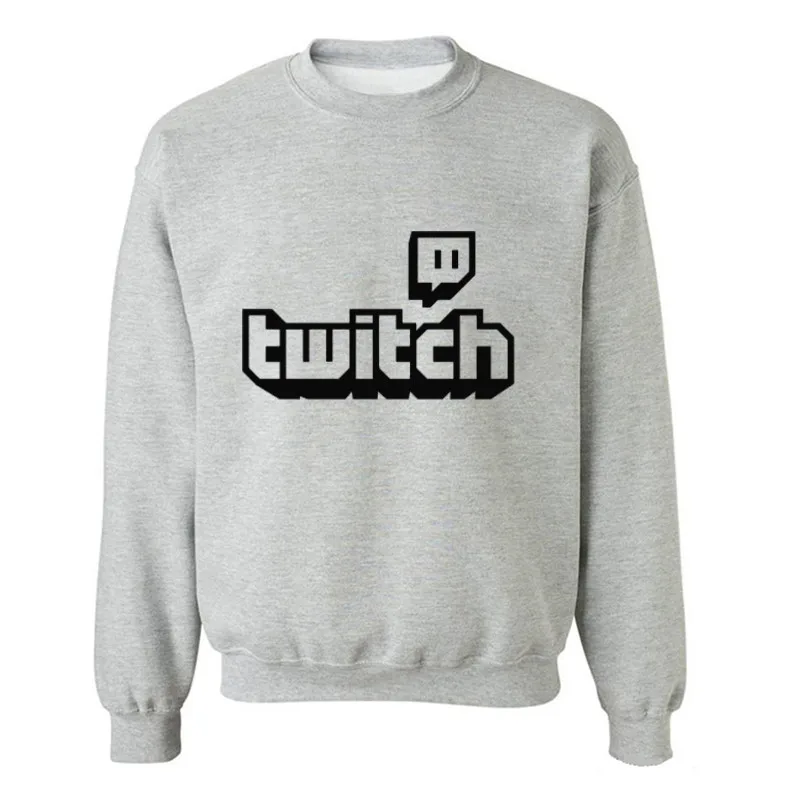 Twitch tv толстовка с капюшоном Мужская и Женская осенне-зимняя флисовая толстовка с длинным рукавом пуловер Спортивная одежда спортивные куртки с капюшоном