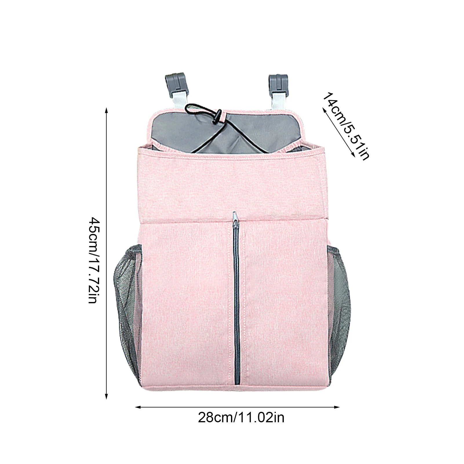 Baby Newborn Bed Storage Organizer Crib Hanging Storage Bag Caddy Organizer For Baby Essentials Bedding Set Diaper Storage Bag images - 6