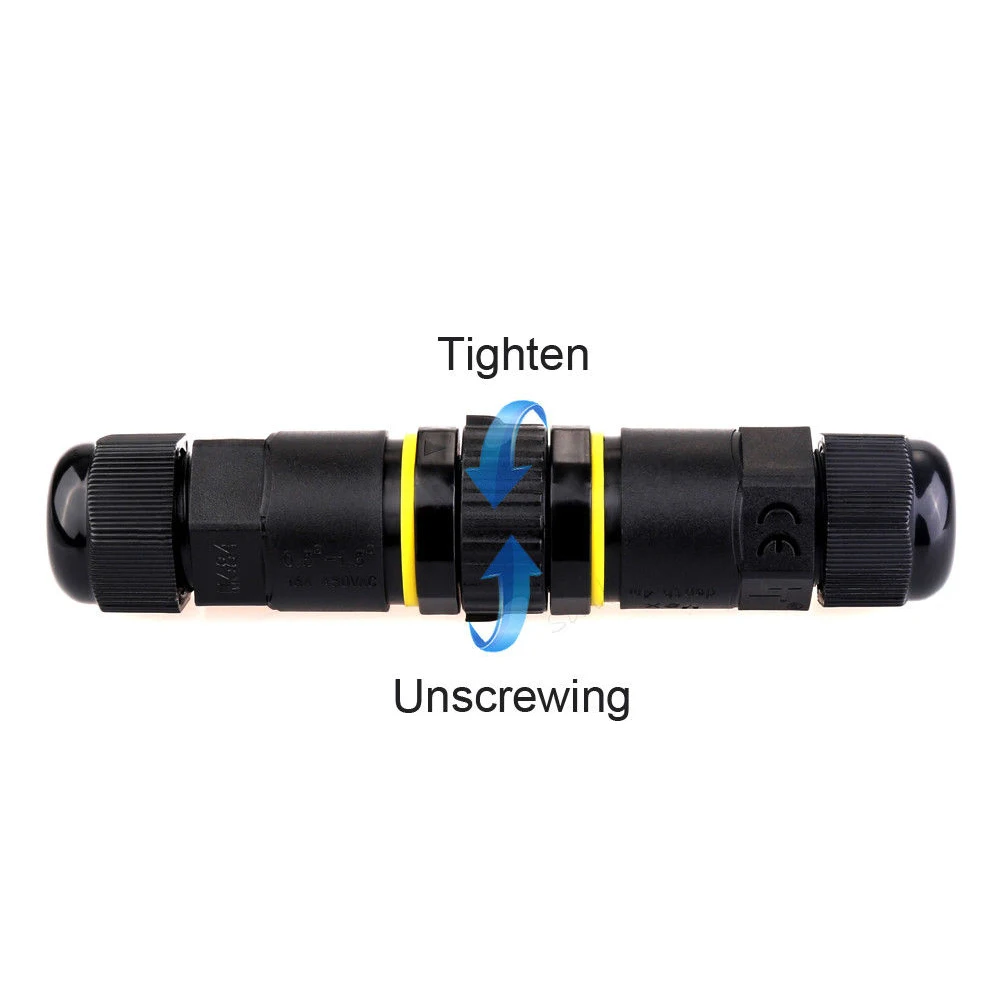Industrial Adapter Compact Screw Electrical Wire Widely Use Socket ABS Practical Cable Connector IP68 Waterproof Durable Plug