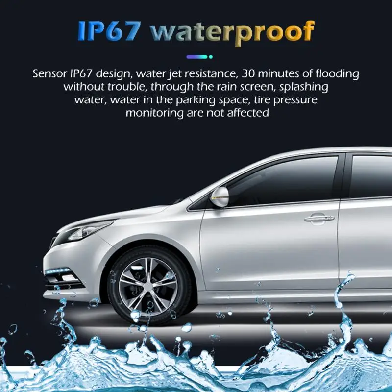 Система контроля давления в шинах TPMS с солнечной зарядкой usb, высокоточные запасные части для автомобилей с 4 датчиками, розовый, 67x43 мм