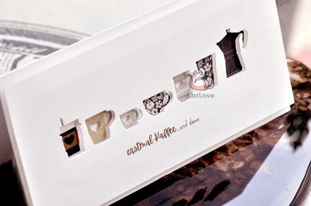 Catlove 커피 컵 금속 절단 다이 스크랩북 금형 칼 스텐실 다이 컷 카드 만들기 DIY 공예 엠보싱 2020 년 새로운 다이 만들기