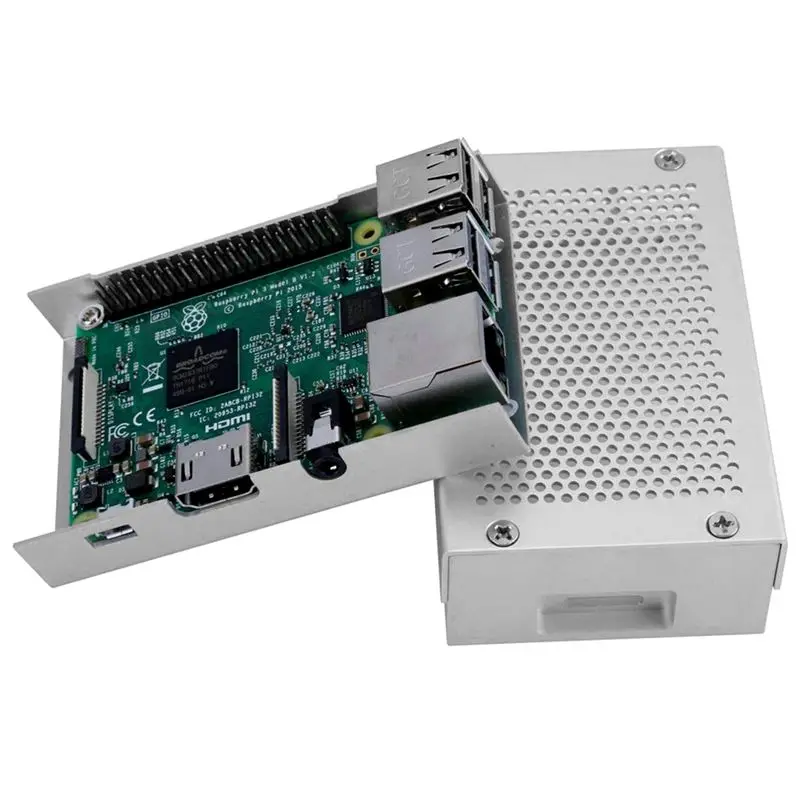 Raspberry Pi 3 Model B+ чехол Алюминиевый Чехол чехол совместим с Raspberry Pi 3 Model B