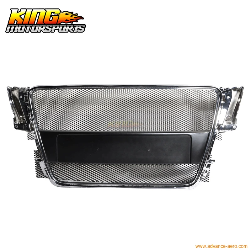 Fit For 08-10 Audi A5 Metal Mesh Front Hood Grill Grille Chrome 2008 2009 2010 USA Domestic Free Shipping Hot Selling | Автомобили и