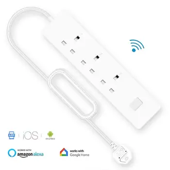 

WiFi Smart Power Strip Universal Outlets Plug Sockets With USB Remote Voice Control Surge Protector Remote By Alexa Google Home