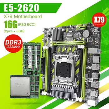 

x79 motherboard Suit LGA2011XeonE5 2620cpu 2ps x8GB ddr3 1333MhzECC REG memory combination m.2 interface supports SSD hard disk