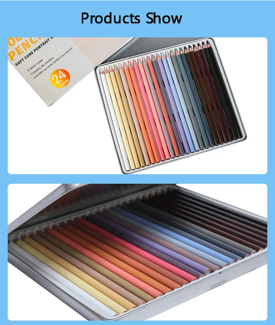 24-color Character Colored Pencils Painting Skin Lead Set Colored Pencil  Portrait Hand-painted Art Painting Supplies - Wooden Colored Pencils -  AliExpress