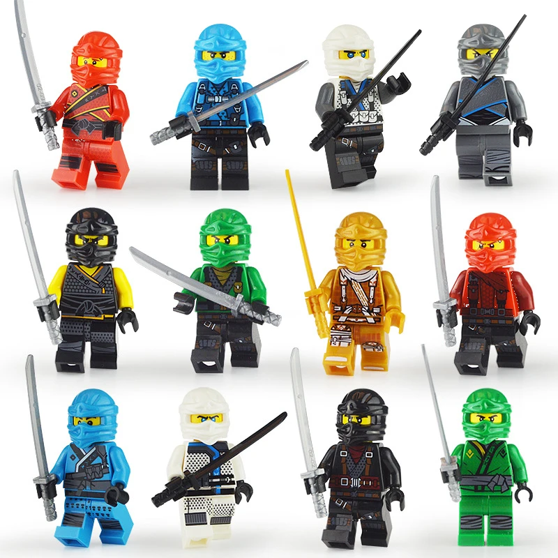 20pcs/lot Ninja Kai Cole Jay Zane Lloyd Building Blocks For LegoINGlyS Ninjagoed Mini Action Figures Bricks Toys Kids Xmas Gifts