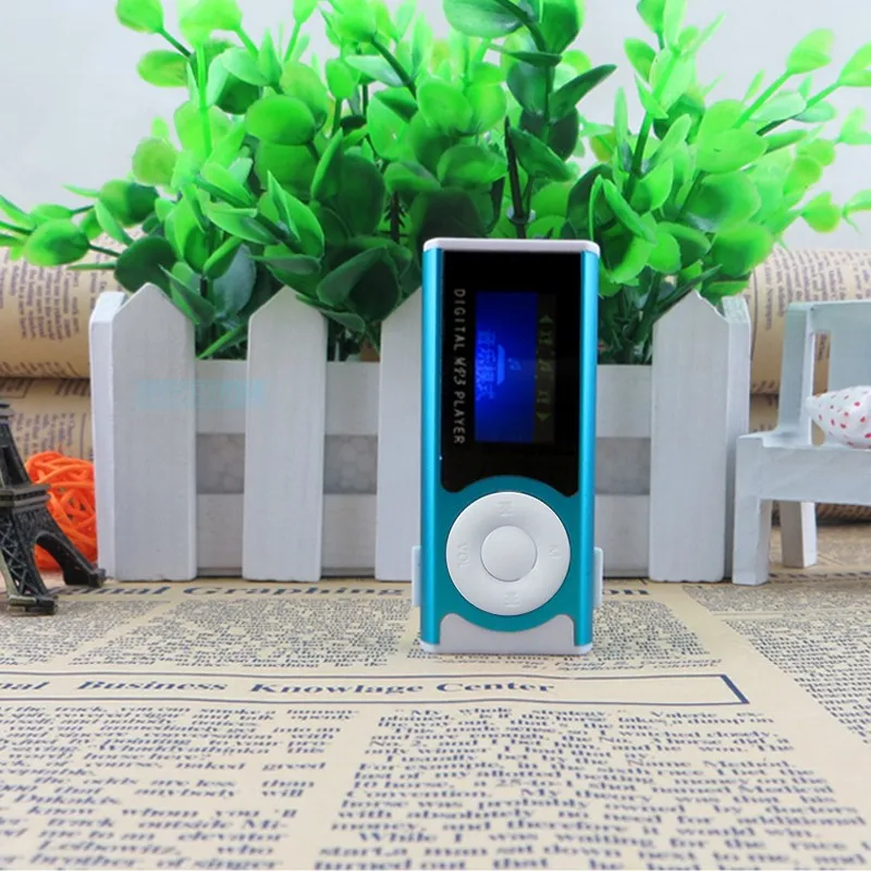 Reproductor multimedia MP3 con pantalla LCD, Mini reproductor de música MP3 con Clip USB, tarjeta Micro SD Externa de 16GB, portátil