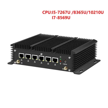 Billig Industrielle Computer Mini PC Embeded System Intel I5 10210U 6 LANs Firewall Netzwerk Security Appliance PfSense Router 4G/3G WiFi