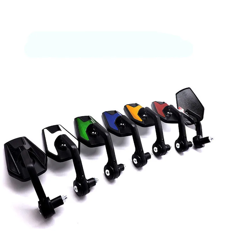 Красочные аксессуары скутер боковые зеркала Универсальный moto rbike Руль конец зеркало moto Бар Конец Зеркала moto rcycle заднего вида