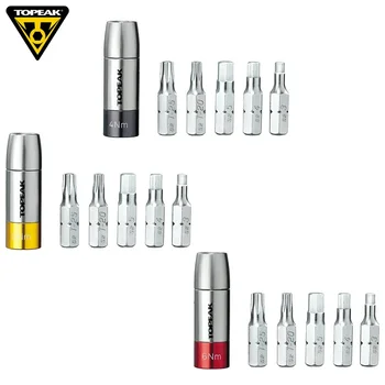 

TOPEAK Preset 4Nm 5Nm 6Nm TorqSocket Kit Road Bike NANO TORQBOX Tool Bits Hardened Steel T20/T25 MTB Cycling Repairing Tool Set