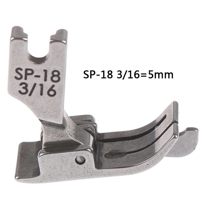 5mm 1 шт. 1/4 1/8 3/8 1/16 3/16 5/16 1/32 металлическая прижимная лапка SP-18 промышленная для швейной машины плоская Автомобильная движущаяся кромка одноигольная плоская - Цвет: 5mm