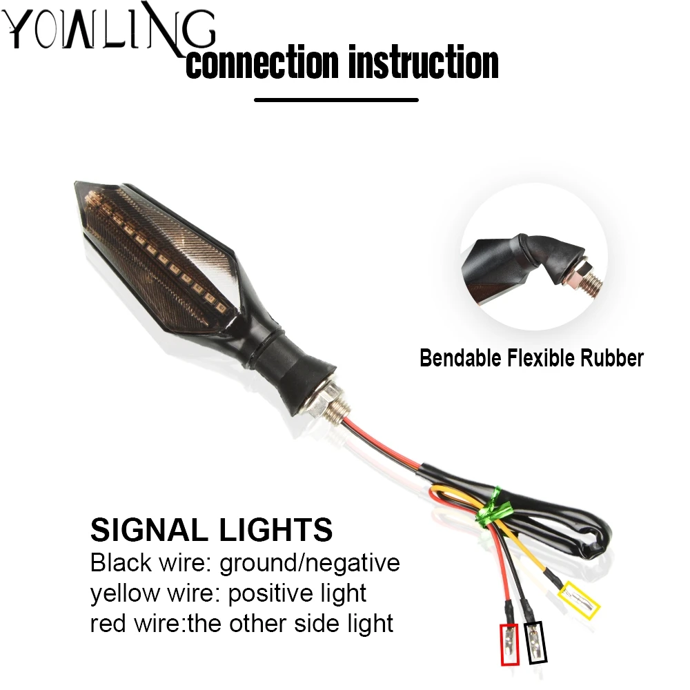 Мотоциклетные поворотники водонепроницаемые поворотные огни лампы