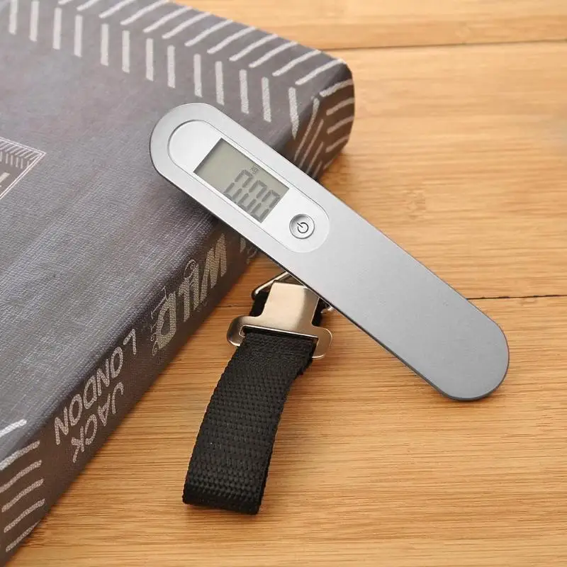 50kg/110lb Digital Electronic Luggage Bag Scale Portable Hanging Balance Steelyard LCD Travel Bag Luggage Weighting Fish Hook