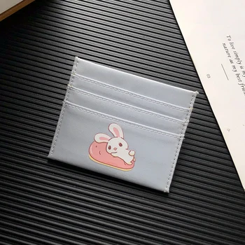

2019 New Cute Cartoon Rabbit Design Credit ID Card Holder Case Bank Cards Bag Change Wallet Small Thin Coin Purse Carteira Mujer